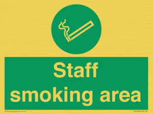Staff smoking area